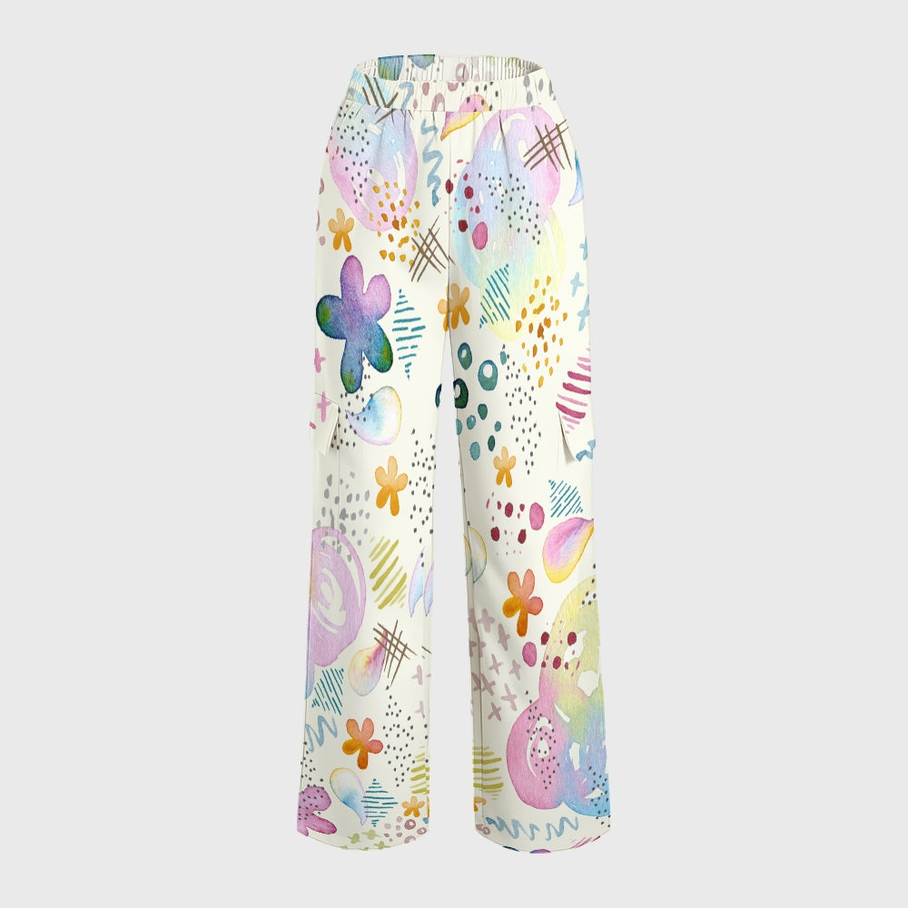 Women's Vibrant Spring Printed Scrub Set SG10