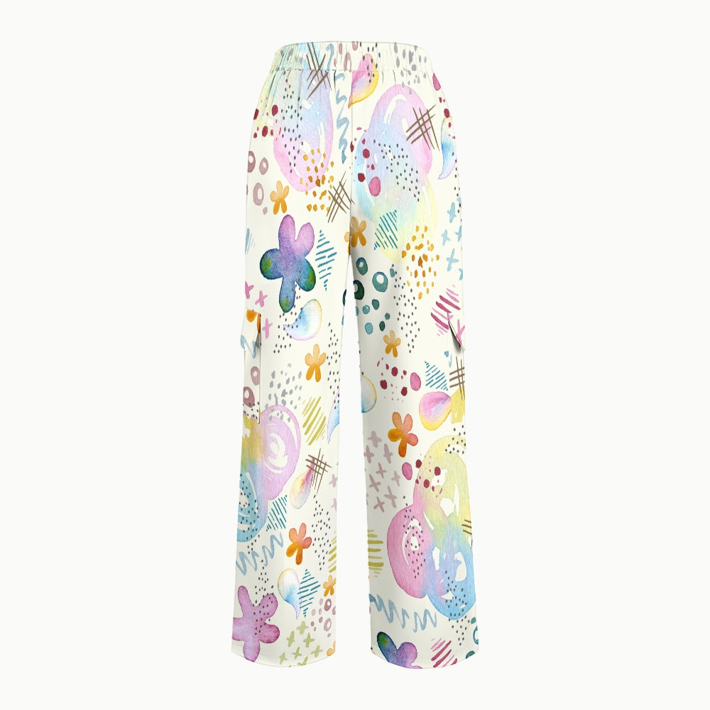 Women's Vibrant Spring Printed Scrub Set SG10