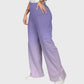 Women's City Map Purple Ombre Printed Scrub Set SG11