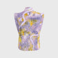 Women's City Map Purple Ombre Printed Scrub Set SG11