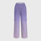 Women's City Map Purple Ombre Printed Scrub Set SG11