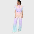 Women's Rainbow Ombre Printed Scrub Set SG12