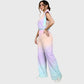 Women's Rainbow Ombre Printed Scrub Set SG12