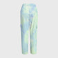 Women's Green Blue Tie-Dye Printed Scrub Set SG13