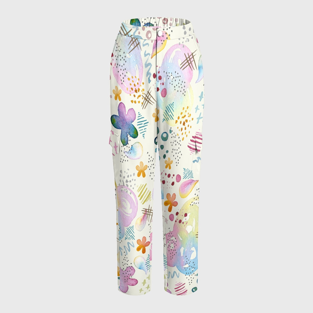 Women's Vibrant Spring Printed Scrub Set SG14