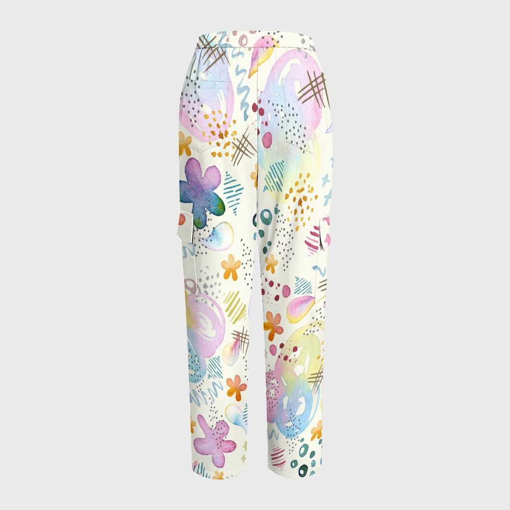 Women's Vibrant Spring Printed Scrub Set SG14