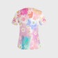 Women's Pastel Floral Printed Scrub Set SG16