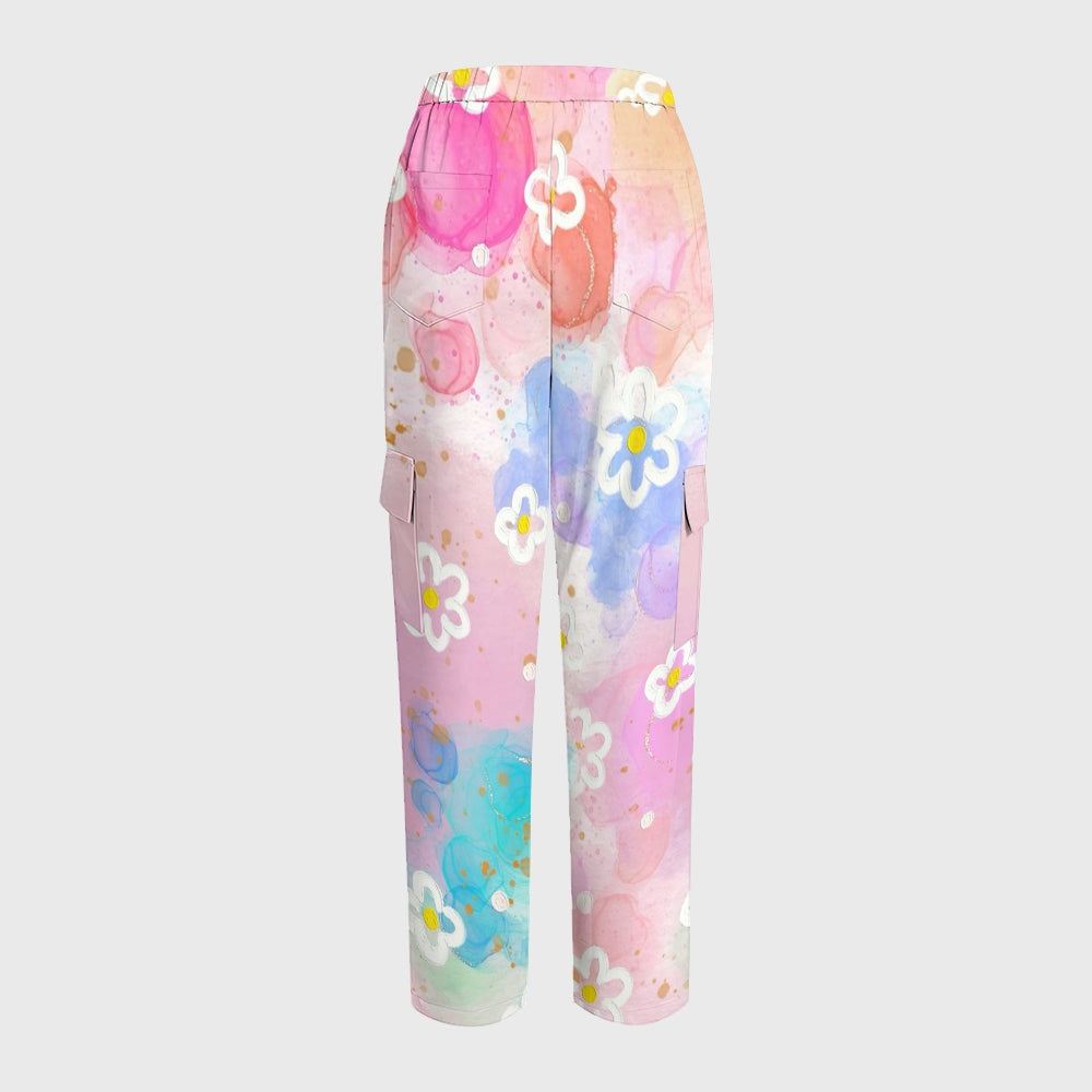 Women's Pastel Floral Printed Scrub Set SG16