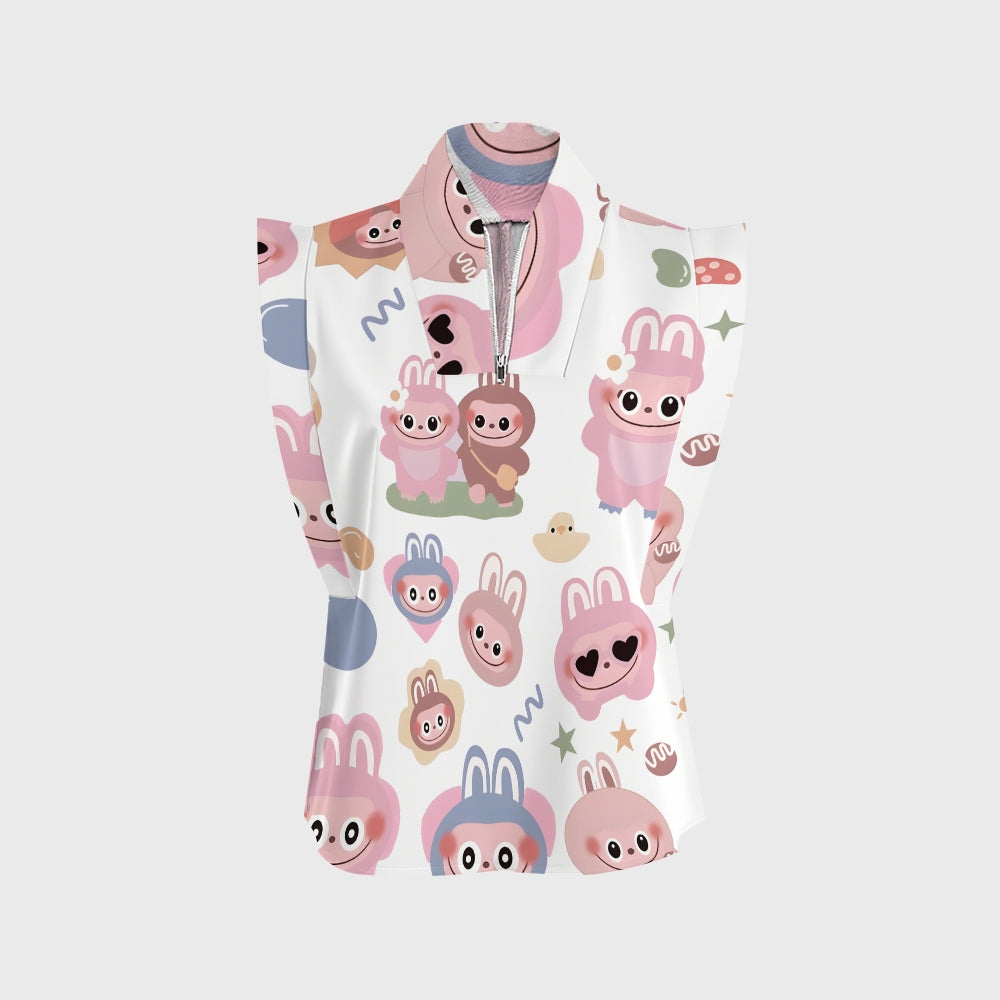 Women's LABUBU Printed Scrub Set SN02