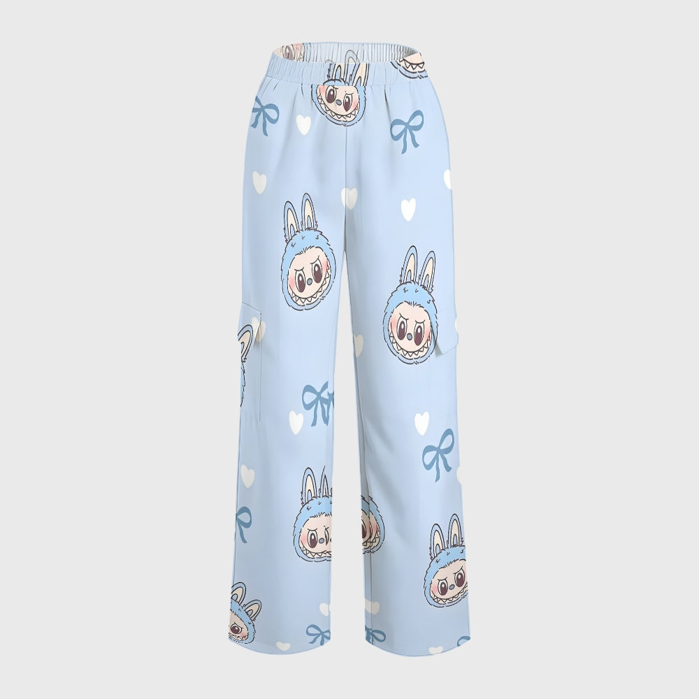 Women's LABUBU Printed Scrub Set SN04