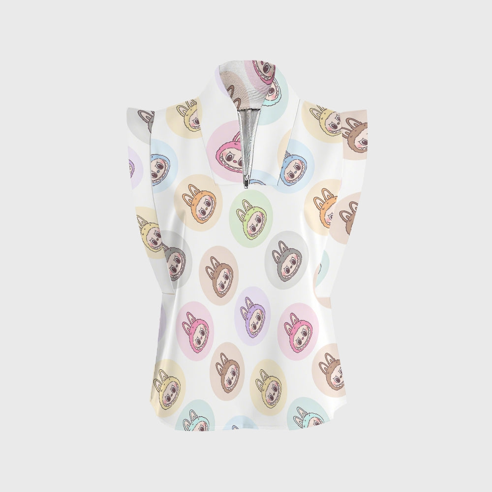 Women's LABUBU Printed Scrub Set SN06