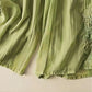Retro Casual Embroidery Design Drawstring Cotton Linen Women's Wide Leg Pants With Pockets