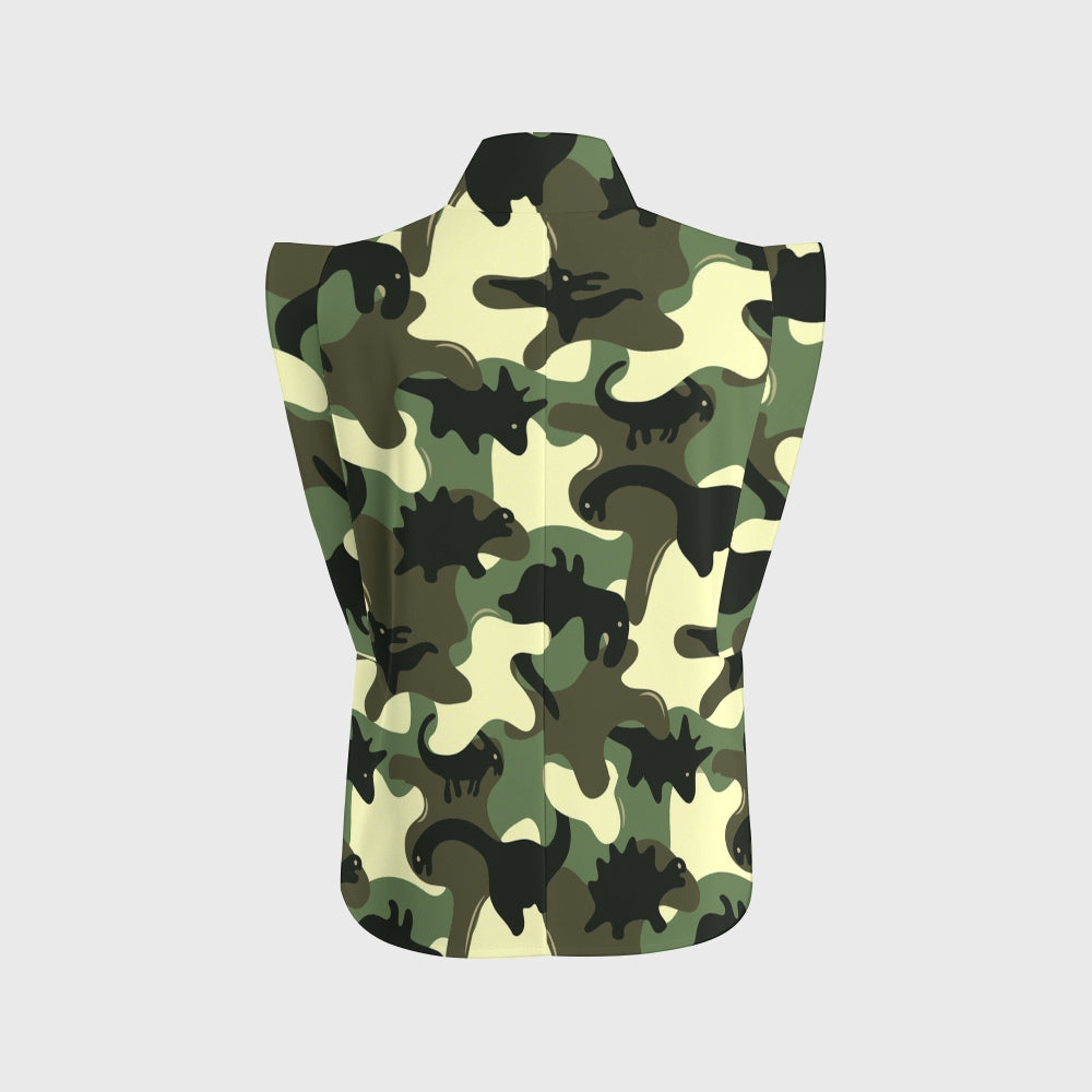 Women's Camouflage Dinosaur Printed Scrub Set ST862