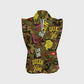 Women's Vintage Rose Camouflage Printed Scrub Set ST865