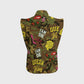 Women's Vintage Rose Camouflage Printed Scrub Set ST865