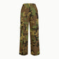 Women's Vintage Rose Camouflage Printed Scrub Set ST865
