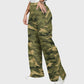 Women's School Nurse Camo Printed Scrub Set ST867