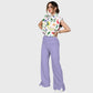 Women's Earth Day Daisies Printed Scrub Set SF02