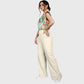 Women's Retro Psychedelic Floral Printed Scrub Set SF03