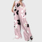 Women's Floral Printed Scrub Set SF05