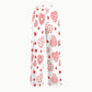 Women's Boho Hearts Printed Scrub Set CL01