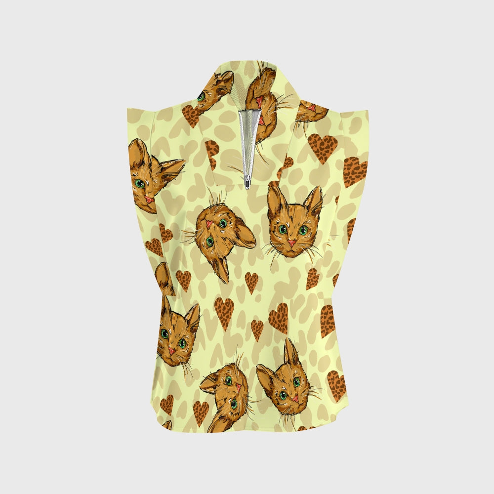 Women's Puss In Doodle Printed Scrub Set SN20