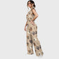 Women's Cheetah Heart Printed Scrub Set CL06