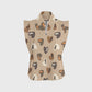 Women's Cheetah Heart Printed Scrub Set CL06