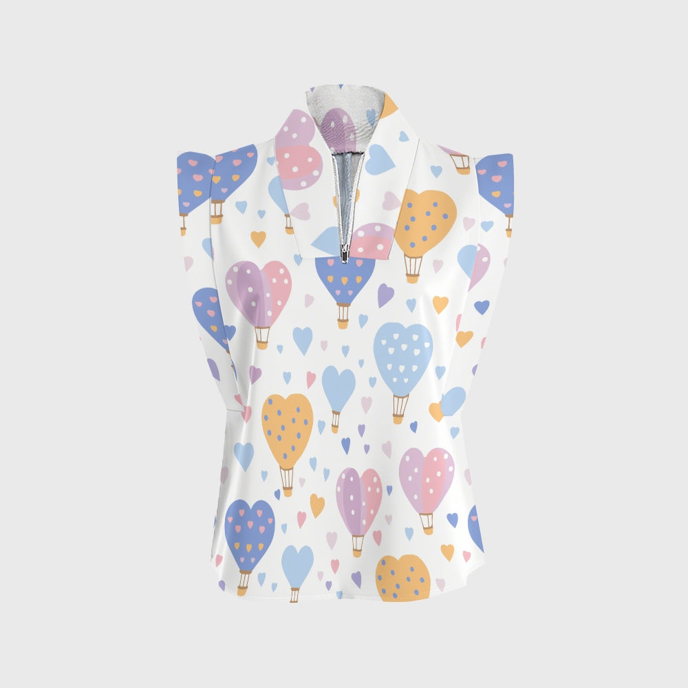 Women's Love Balloons Printed Scrub Set CL08