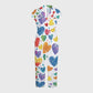 Women's Lapel Wide Leg Rainbow Hearts Printed Scrub Jumpsuit JH08