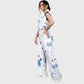 Women's Polka Dot Printed Scrub Set SP02