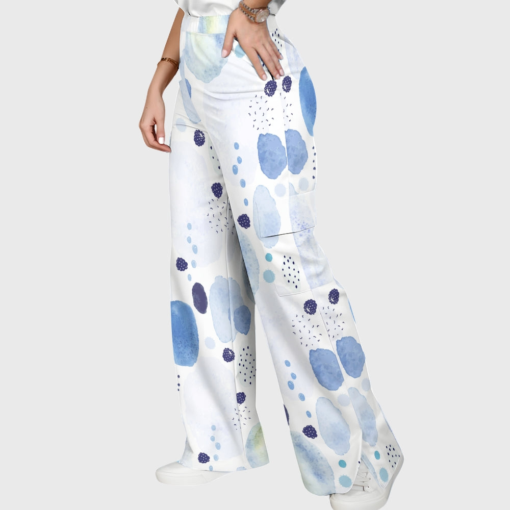 Women's Polka Dot Printed Scrub Set SP02