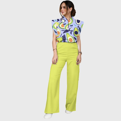 Women's Avocado Printed Scrub Set SP04