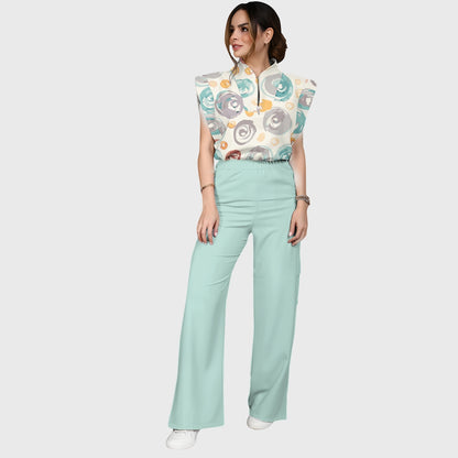Women's Polka Dot Printed Scrub Set SP05
