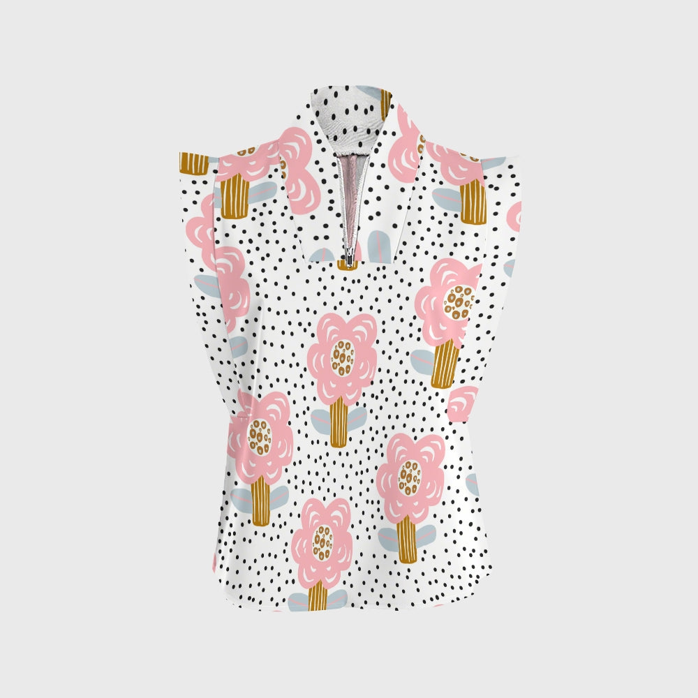 Women's Polka Dot Printed Scrub Set SP07