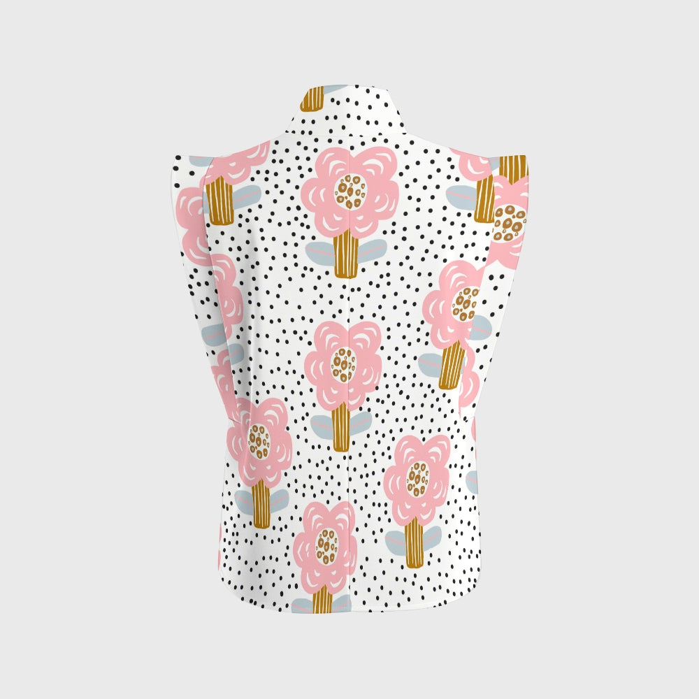 Women's Polka Dot Printed Scrub Set SP07