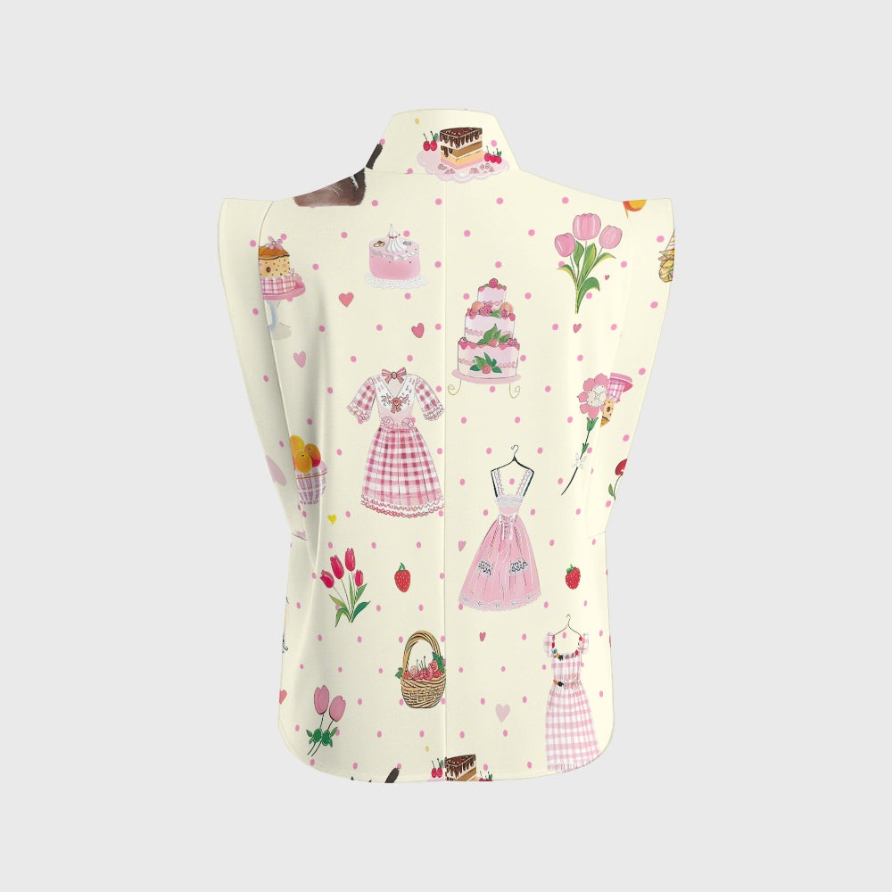 Women's Polka Dot Printed Scrub Set SP08