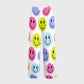 Women's Colorful Smiley Faces Printed Scrub Set SP09