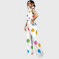 Women's Happy Faces Printed Scrub Set SP10