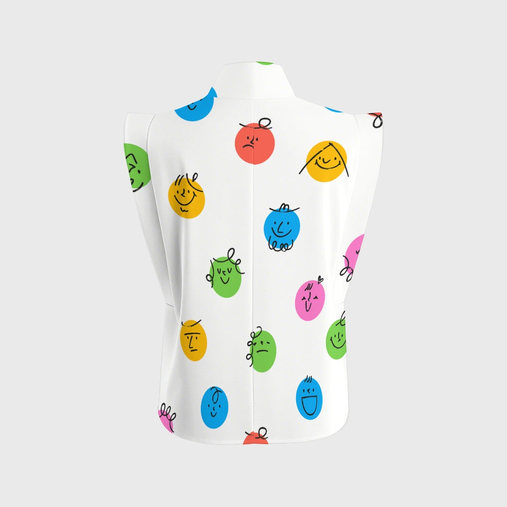 Women's Happy Faces Printed Scrub Set SP10