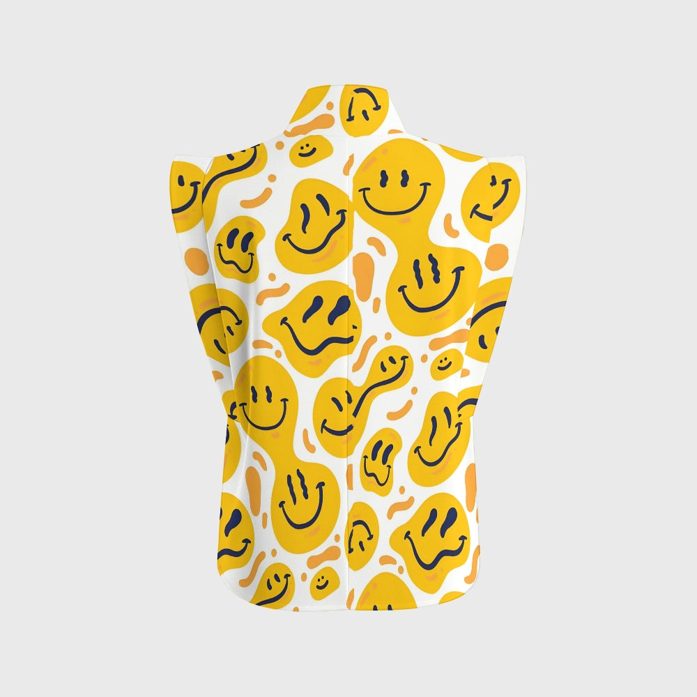 Women's Groovy Smile Printed Scrub Set SP11