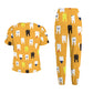 Women's Puff Sleeves Cute Teeth Scrub Set SAA6