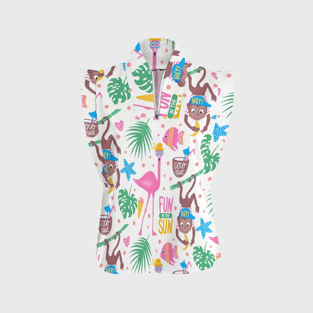 Women's Flamingo Printed Scrub Set SL04