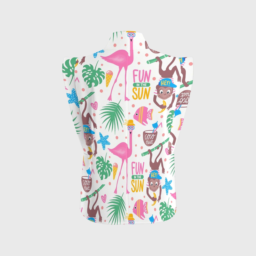 Women's Flamingo Printed Scrub Set SL04