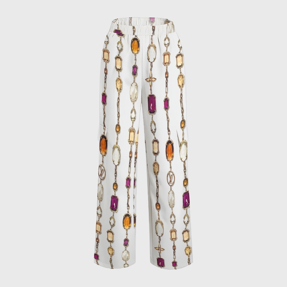 Women's Metallic Line Series Printed Scrub Set  SM02