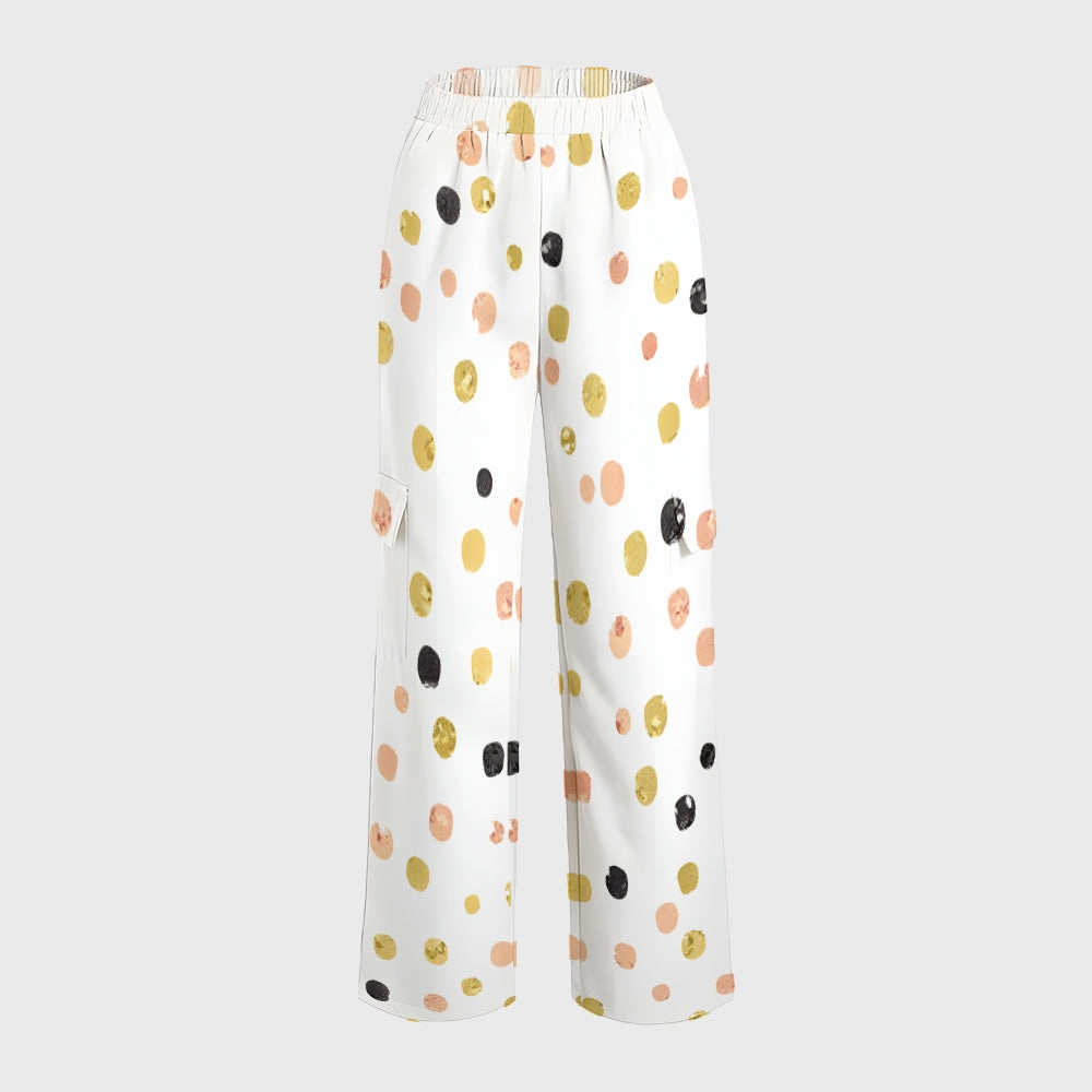 Women's Polka Dot Printed Scrub Set SP12