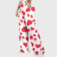 Women's Colorful Heart Pattern  Scrub Set CL11