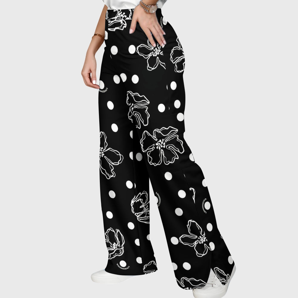 Women's Polka Dot Printed Scrub Set SP14