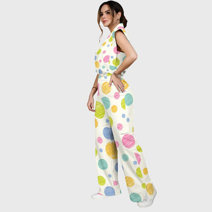 Women's Polka Dot Printed Scrub Set SP13