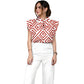 Women's Metallic Line Series Printed Scrub Set  SM04